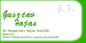 gusztav hajas business card